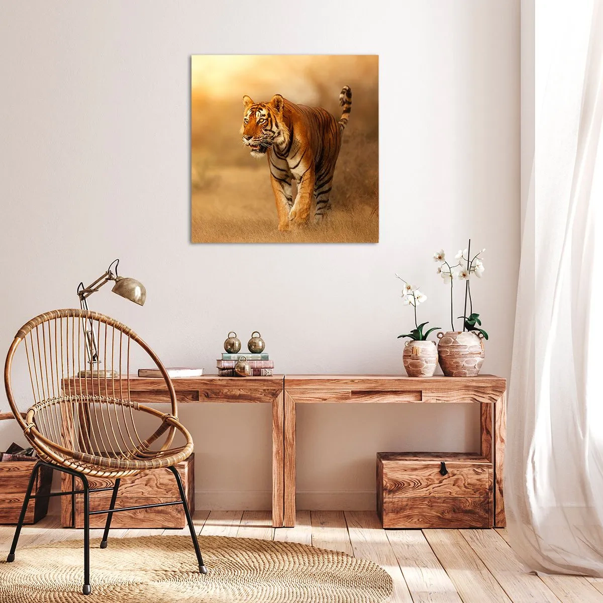 Tablou pe pânză - Înainte de atac - 50x50 cm