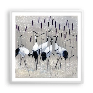 Poster în ramă albă - Printre ai tăi - 60x60 cm