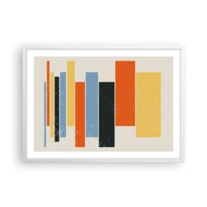 Poster în ramă albă - Înregistrare muzicală - 70x50 cm