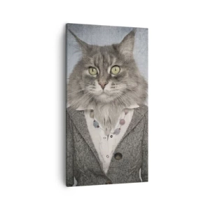 Tablou pe pânză - Blănurile sunt din nou la modă - 45x80 cm