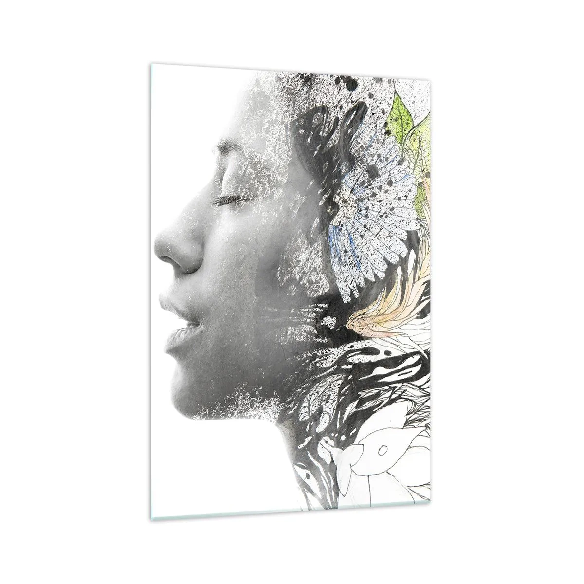 Tablou pe sticlă - Scufundată în natură - 70x100 cm