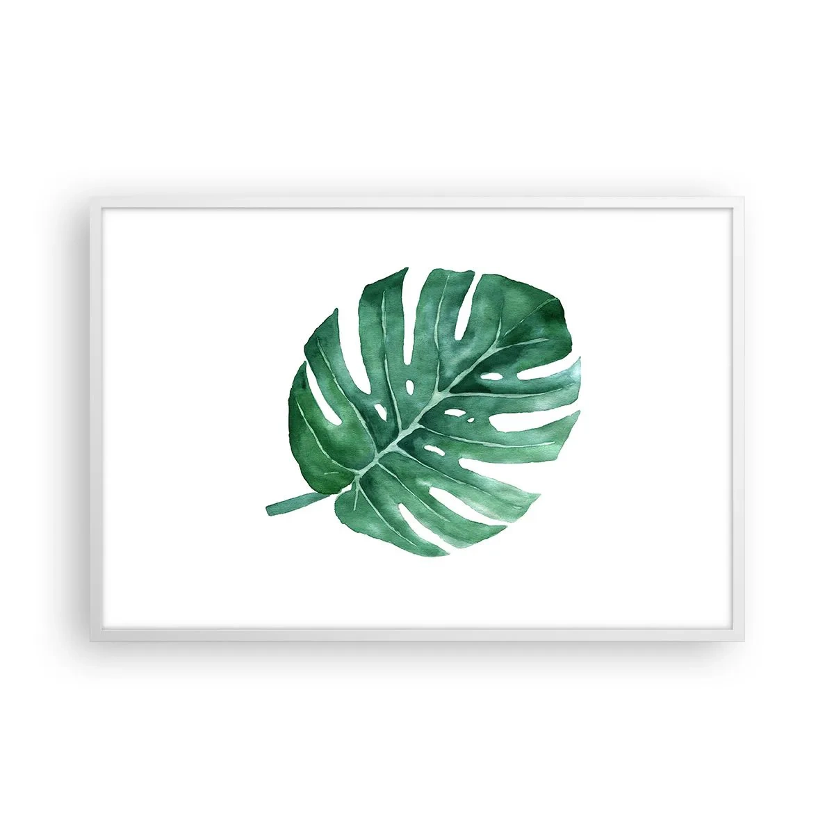 Poster în ramă albă - Conceptul verde - 91x61 cm