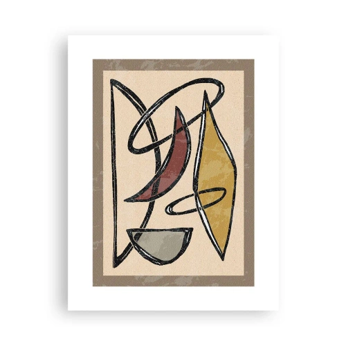 Poster - Compoziție - arcuri și ovale - 30x40 cm