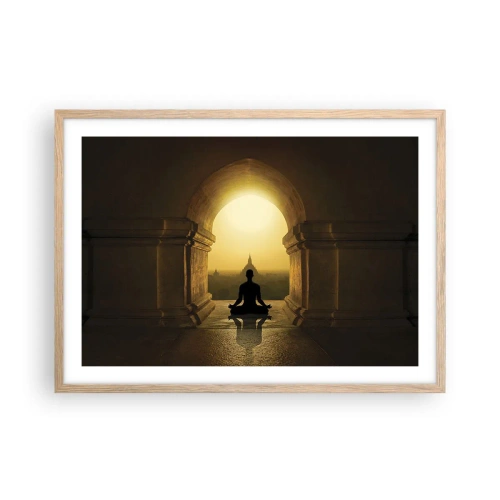 Poster în ramă de stejar deschis - Armonie completă - 70x50 cm