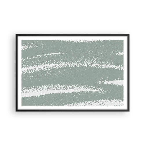 Poster în ramă neagră - Abstracție în stil de iarnă - 91x61 cm