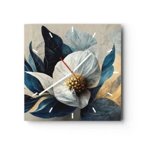 Ceas de perete - Ceas pe sticlă - Are o inimă de aur - 30x30 cm