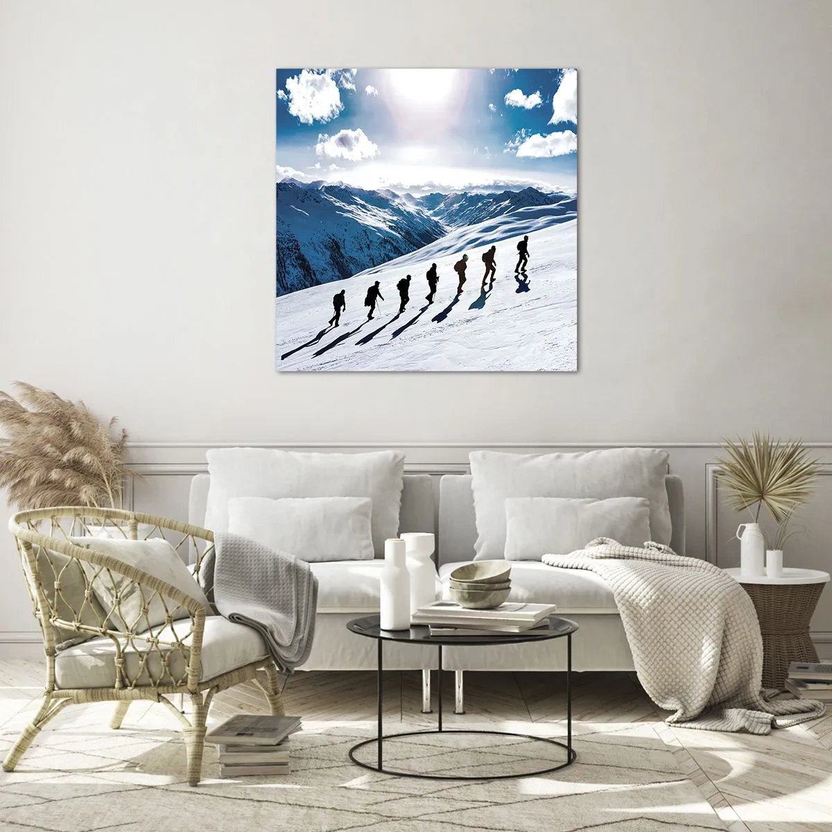 Tablou pe sticlă - Echipa câștigătoare - 30x30 cm