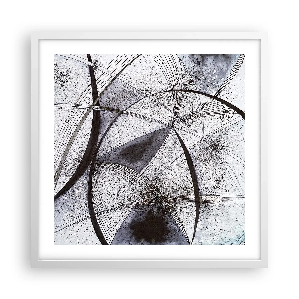 Poster în ramă albă - O fantezie futuristă - 50x50 cm