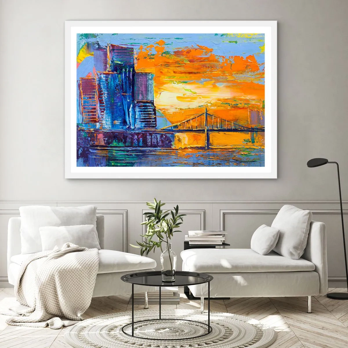 Poster în ramă albă - Cultură și natură - 70x50 cm