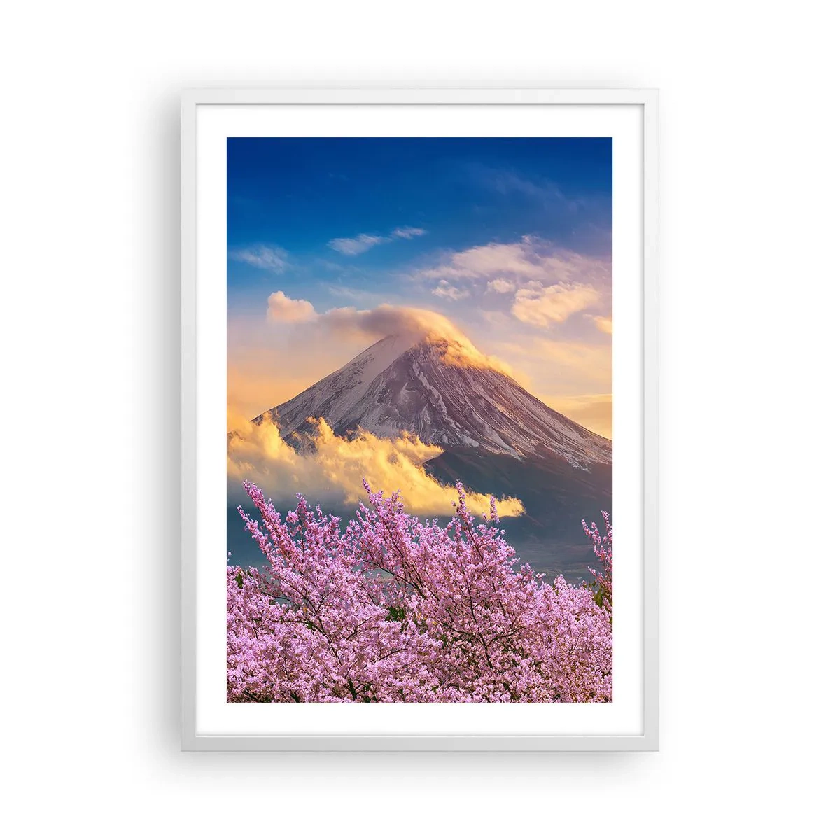 Poster în ramă albă - Sfințenia japoneză - 50x70 cm