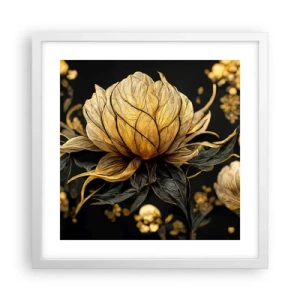 Poster în ramă albă - Fragilitate subtilă - 40x40 cm