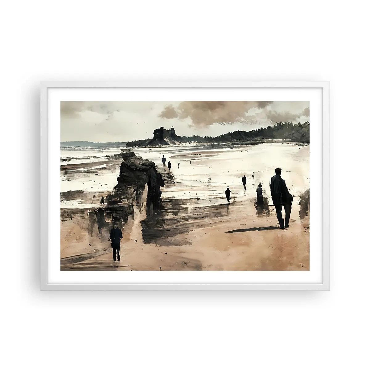 Poster în ramă albă - Reamintiți - 70x50 cm