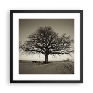 Poster în ramă neagră - De aici până în veșnicie - 40x40 cm