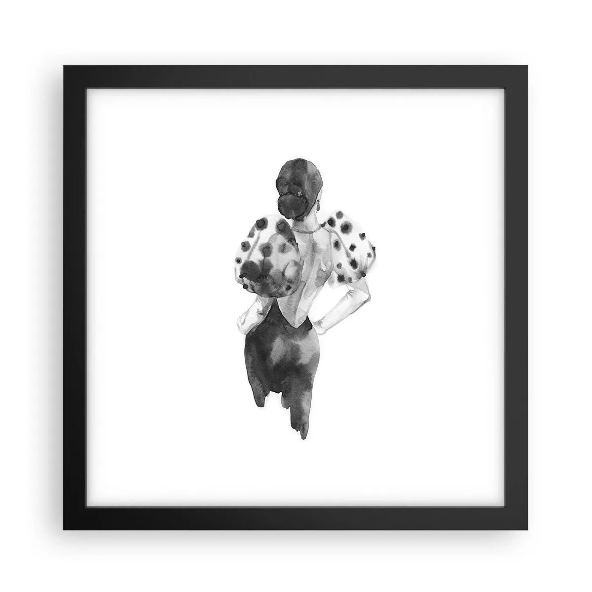 Poster în ramă neagră - A trecut chiar pe lângă noi - 30x30 cm