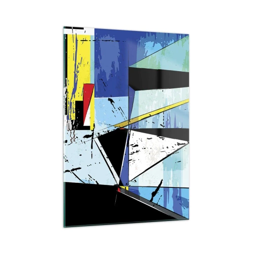 Tablou pe sticlă - Privind lumea dintr-un unghi... - 50x70 cm