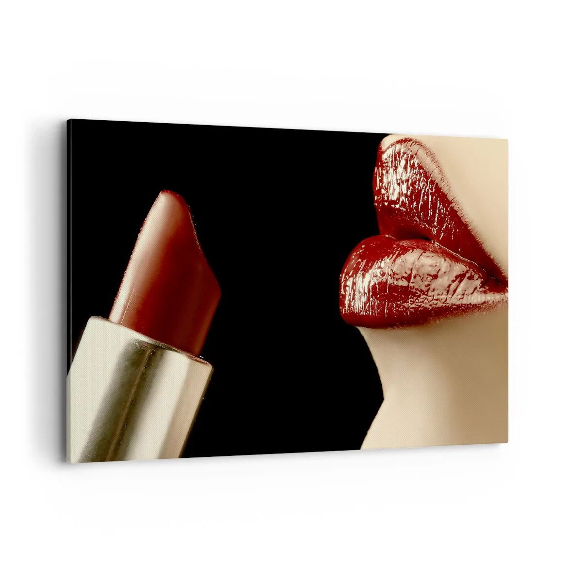 Tablou pe pânză - Senzualitatea și strălucirea carminului - 120x80 cm