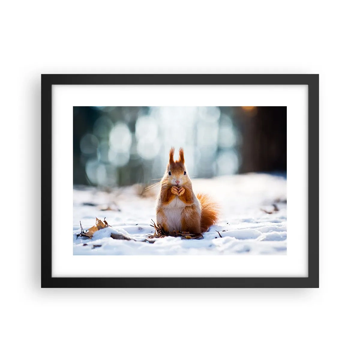 Poster în ramă neagră - Și la ce te uiți? - 40x30 cm