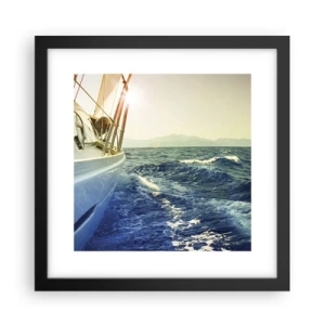 Poster în ramă neagră - După aventură - 30x30 cm