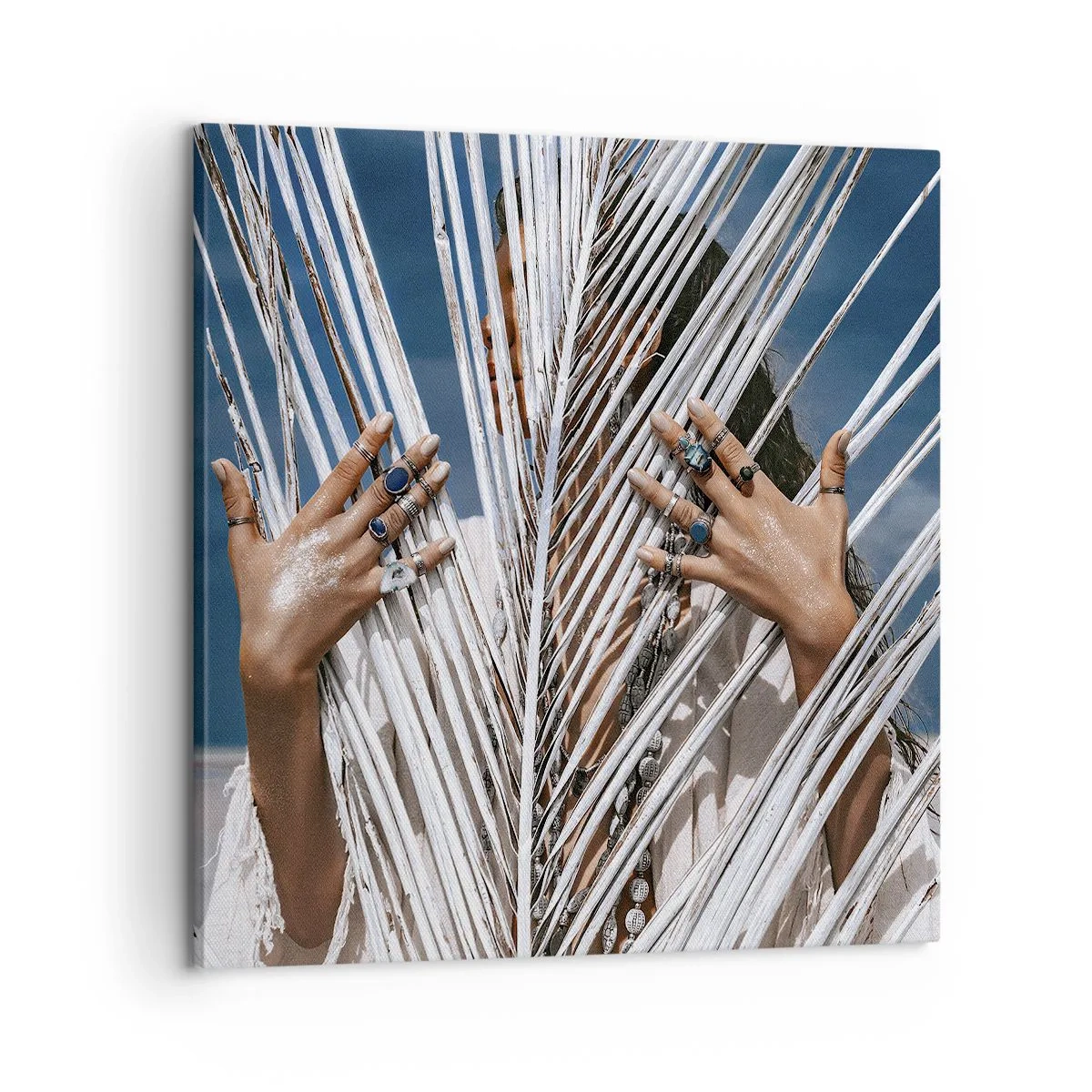 Tablou pe pânză - Prietena șamanului? - 60x60 cm