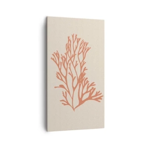 Tablou pe pânză - Coral filigranat - 45x80 cm
