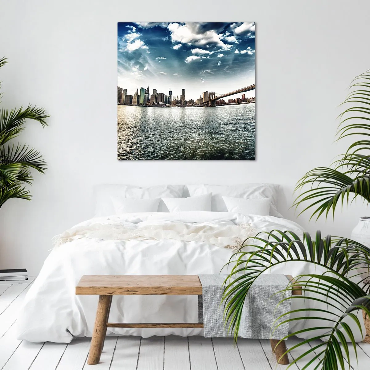 Tablou pe pânză - Insula de sticlă - 40x40 cm