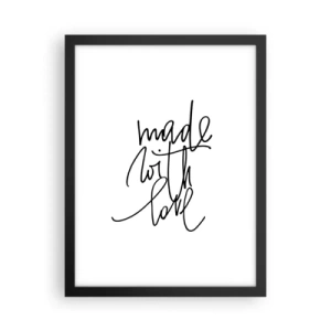 Poster în ramă neagră - Cel mai bun brand - 30x40 cm