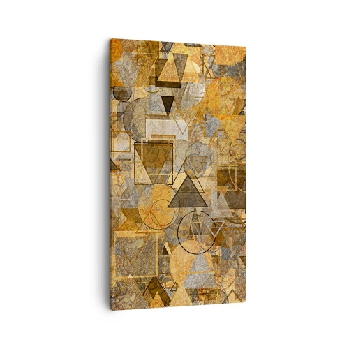 Tablou pe pânză - Lumea băgată în formă - 45x80 cm