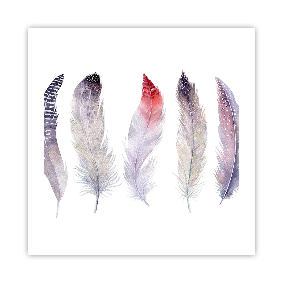 Poster - Delicate ca o ceață multicoloră - 50x50 cm