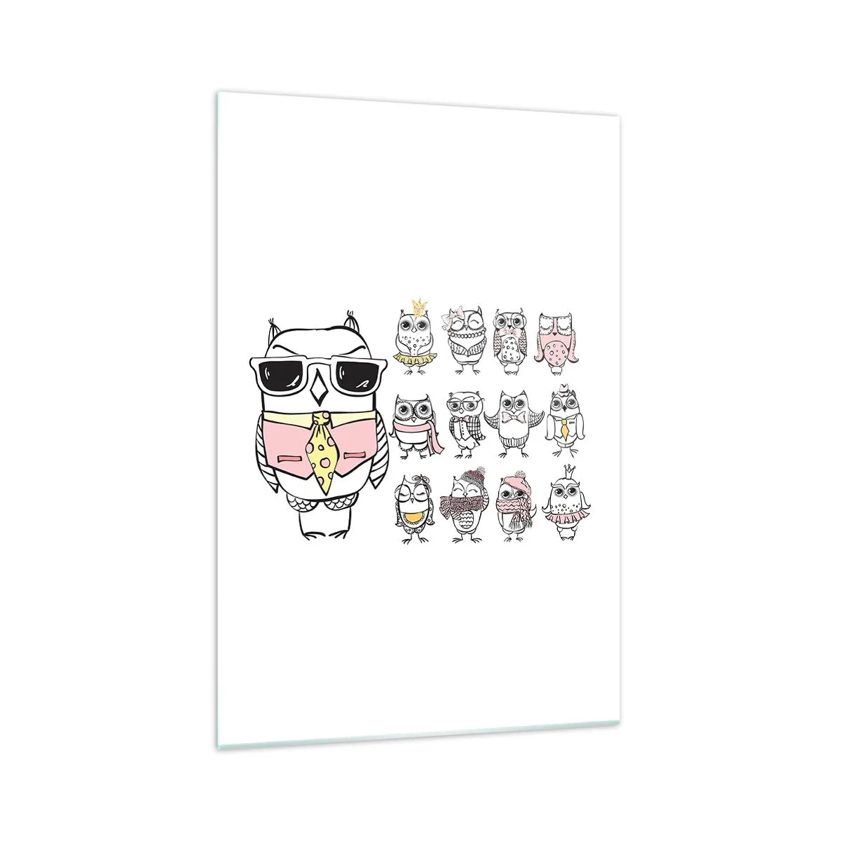 Tablou pe sticlă - Atât de multe roluri de jucat - 70x100 cm