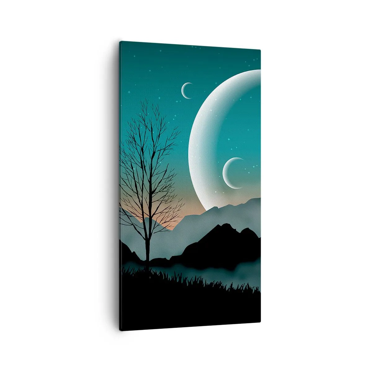 Tablou pe pânză - Carnavalul unei nopți înstelate - 55x100 cm