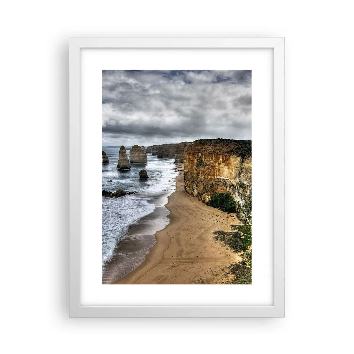 Poster în ramă albă - Frumusețe brută - 30x40 cm