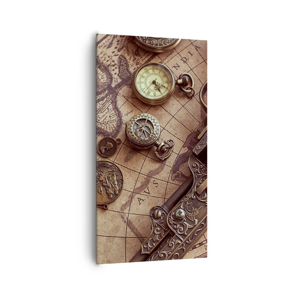 Tablou pe pânză - Sugestii de aventură - 65x120 cm