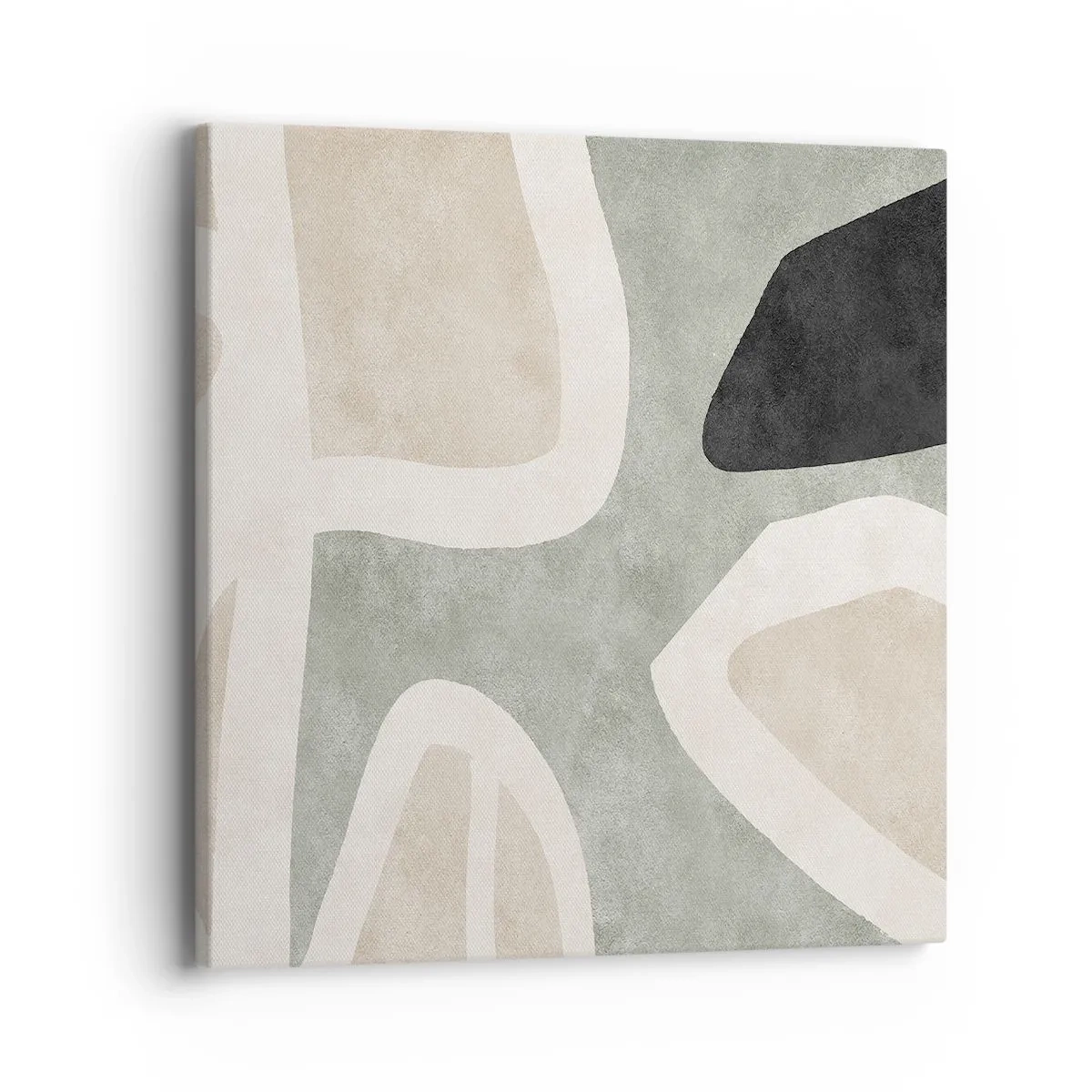 Tablou pe pânză - Compoziție cu motiv negru - 40x40 cm