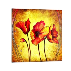 Tablou pe sticlă - În stilul Art Nouveau - 30x30 cm