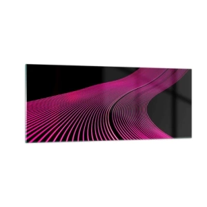 Tablou pe sticlă - Bulevardul de lumină - 100x40 cm