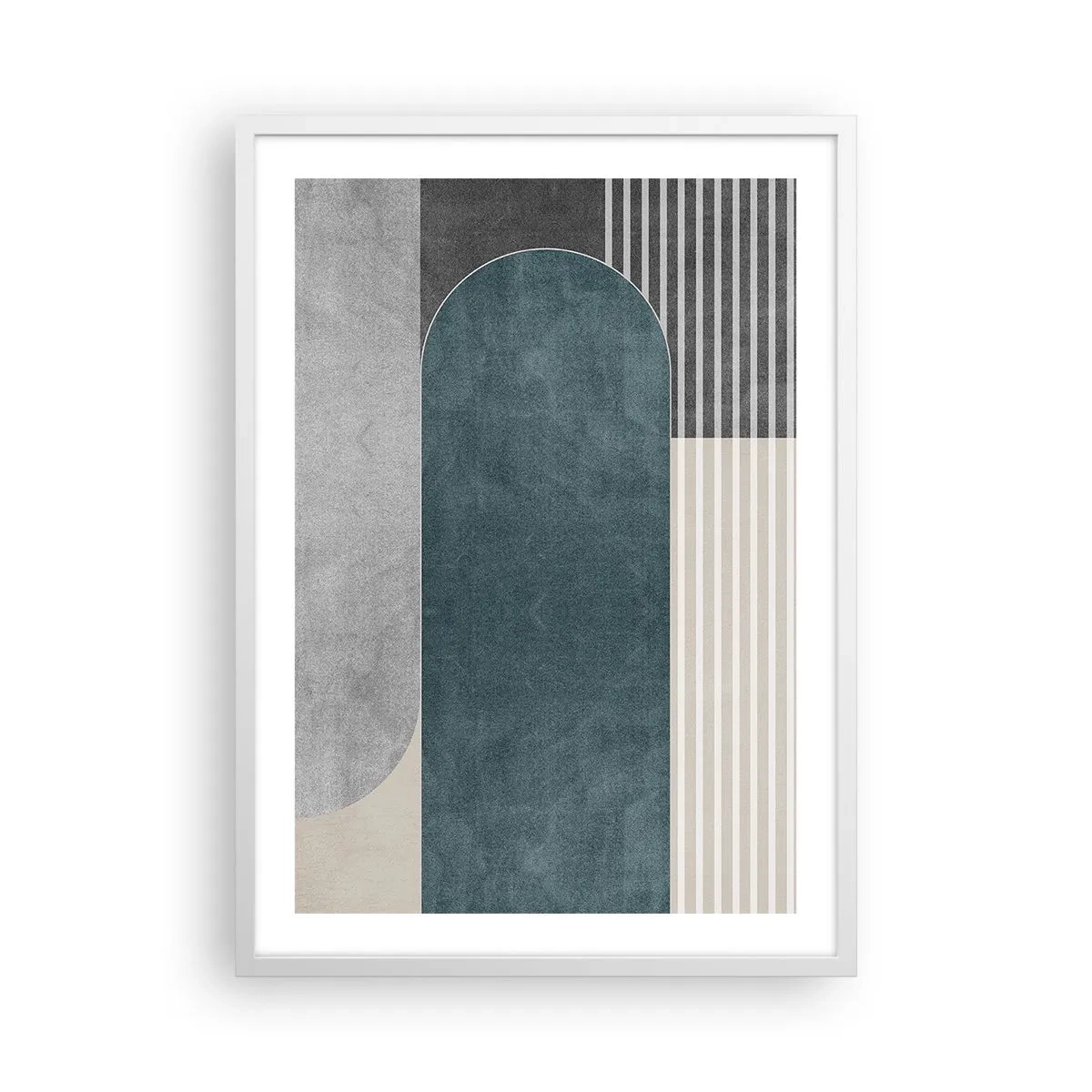 Poster în ramă albă - Compoziție de nivel - 50x70 cm