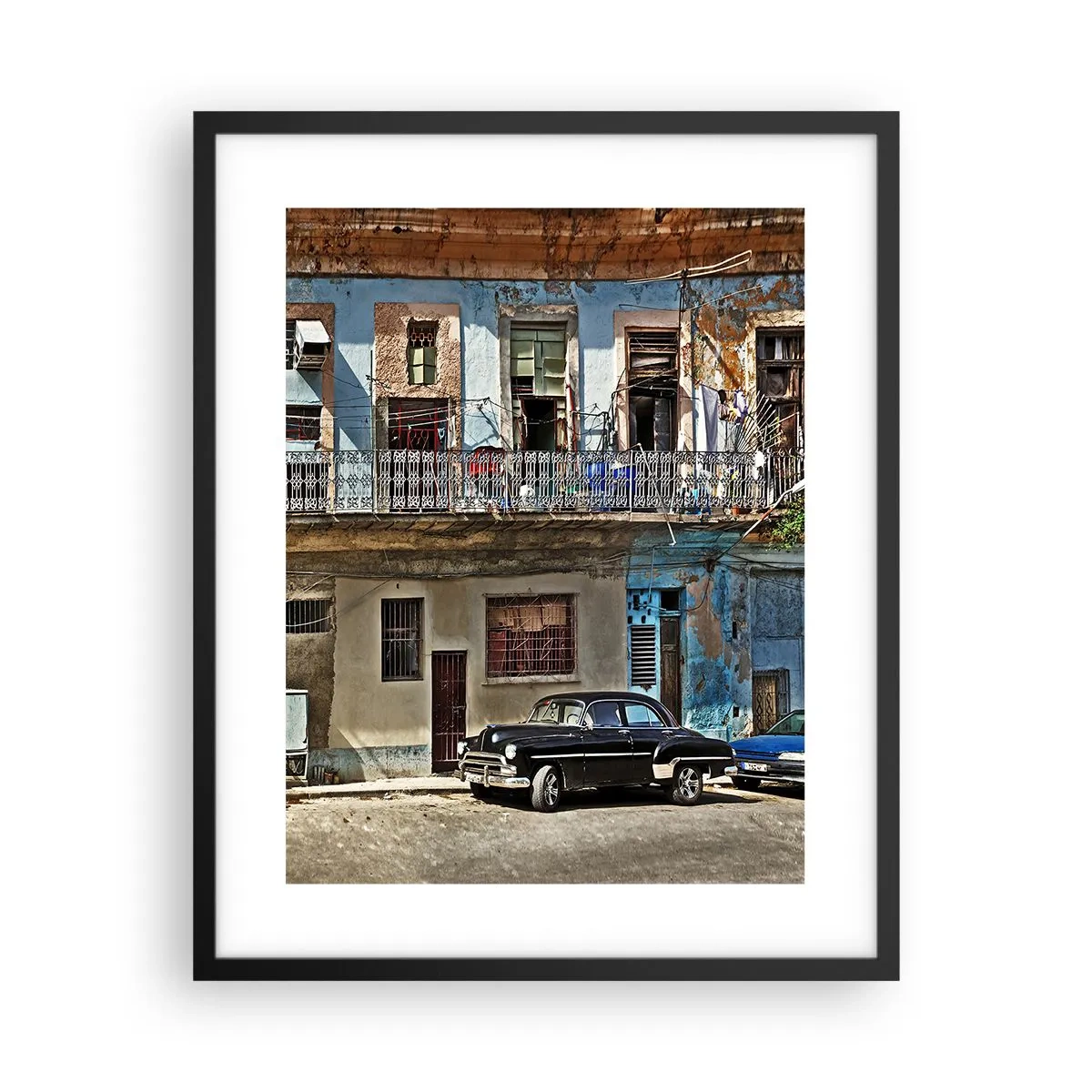 Poster în ramă neagră - Sentimente cubaneze - 40x50 cm