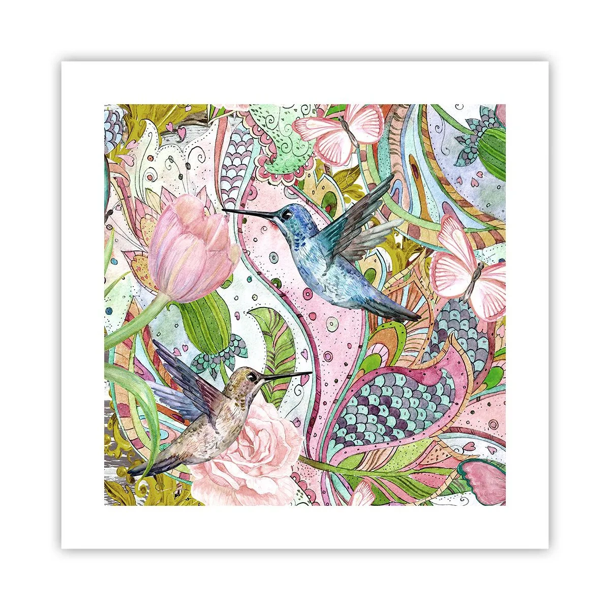 Poster - Încurcat în viță de vie - 40x40 cm