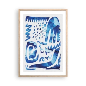 Poster în ramă de stejar deschis - Înapoi la rădăcini - 50x70 cm