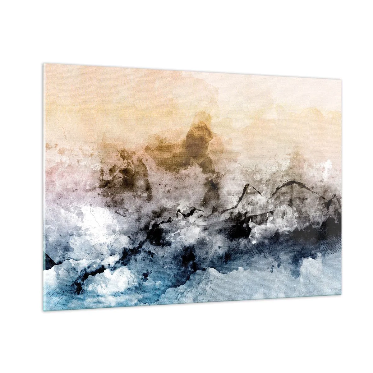 Tablou pe sticlă - Scufundate într-un vârtej de ceață - 100x70 cm