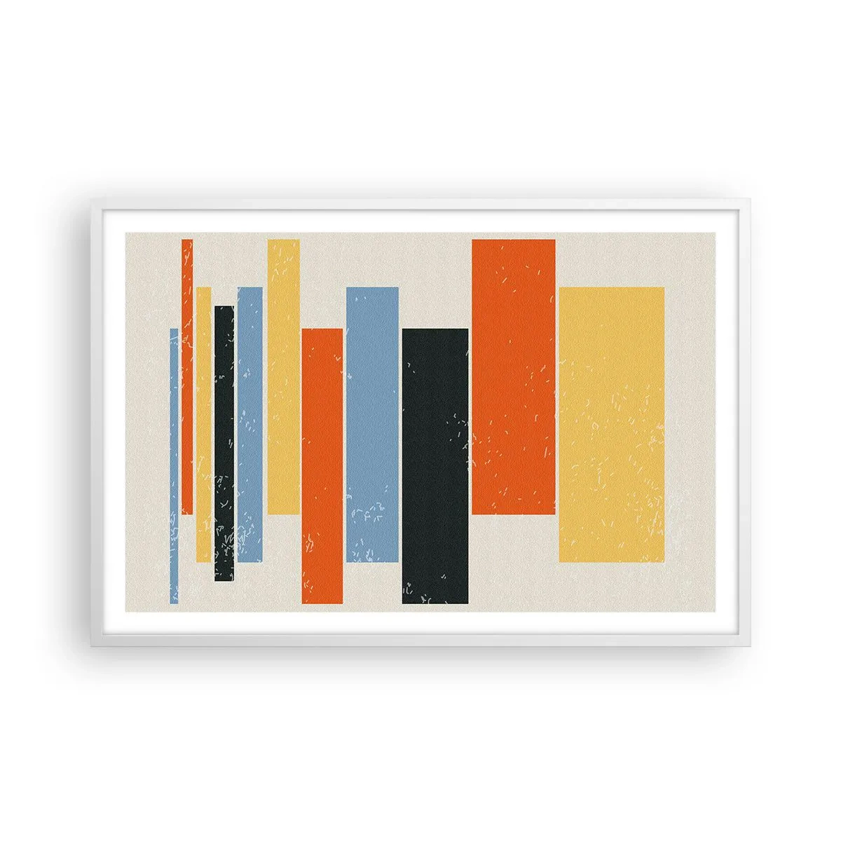 Poster în ramă albă - Înregistrare muzicală - 91x61 cm