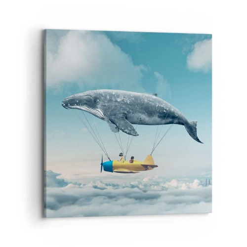 Tablou pe pânză - De ce nu? - 70x70 cm