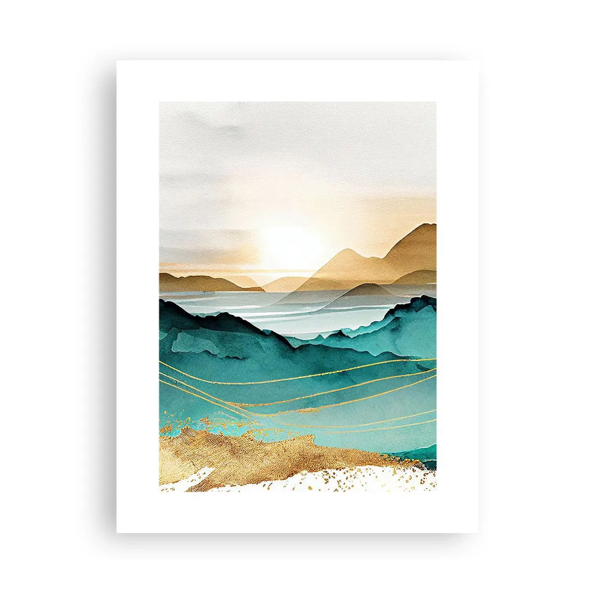 Poster - La limita abstracției - peisaj - 30x40 cm