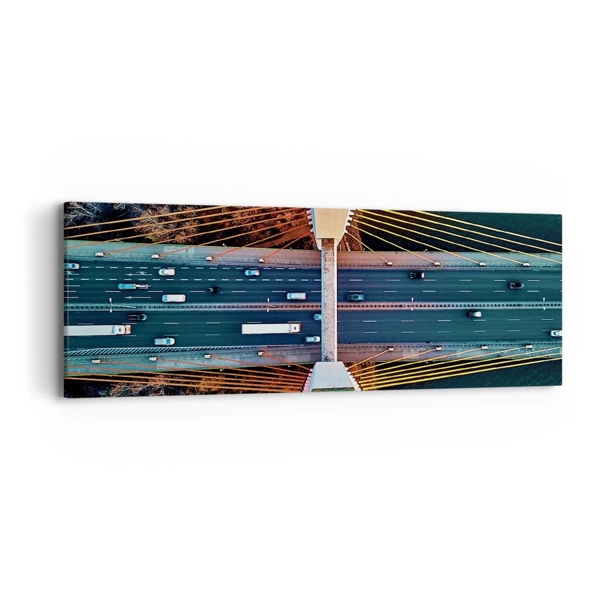 Tablou pe pânză - Din pădure spre apă - 90x30 cm