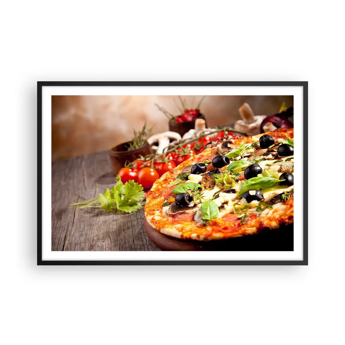 Poster în ramă neagră - Din ingredient teluric - 91x61 cm