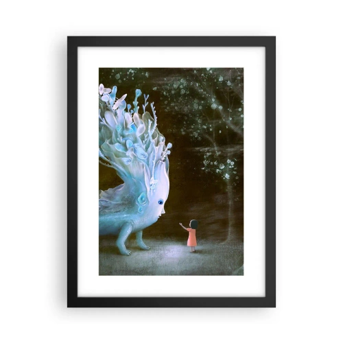 Poster în ramă neagră - Întâlnire fantastică - 30x40 cm