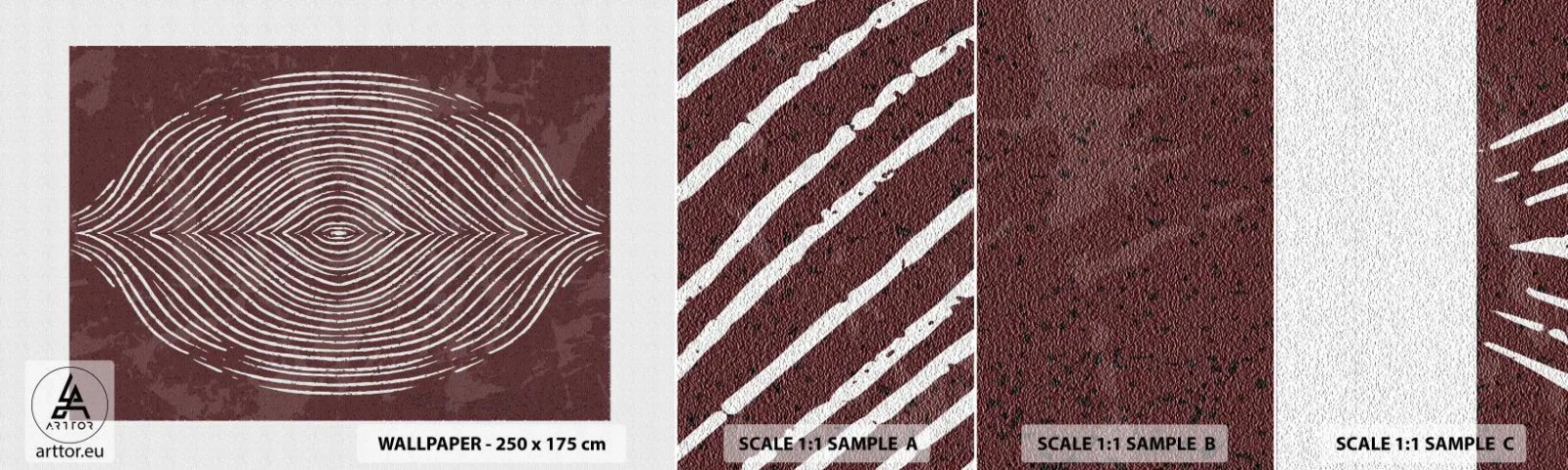 Mostră tapet autocolant Deluxe Sticker - Spațiul vorbește - Boho, În vârstă, Bucată - 100x30 cm