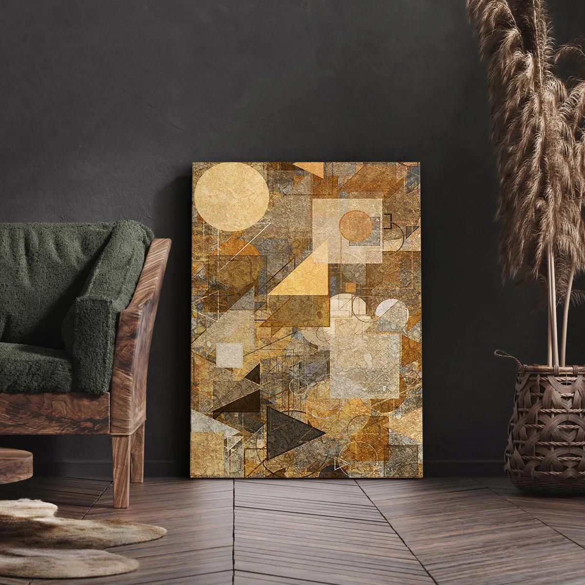 Tablou pe pânză - Studiu cubist de bronz - 50x70 cm