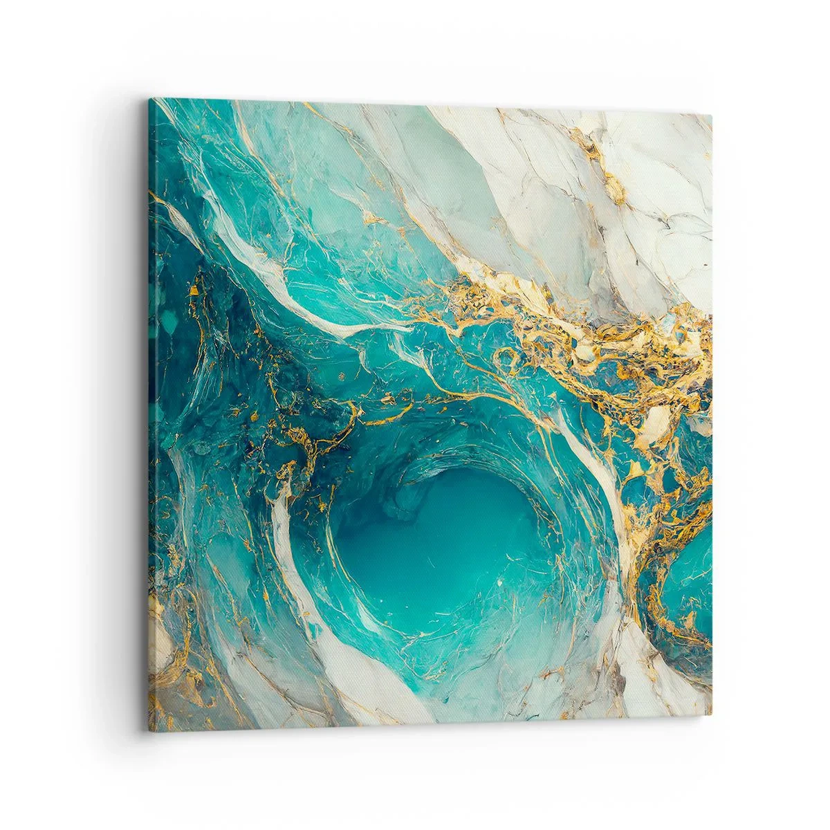 Tablou pe pânză - Compoziție cu vene aurii - 70x70 cm