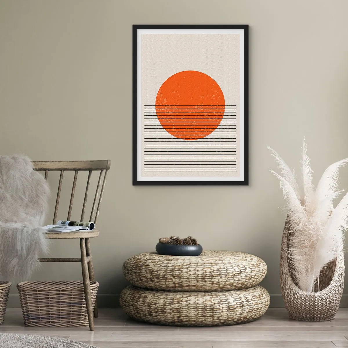 Poster în ramă neagră - Întotdeauna soarele - 61x91 cm